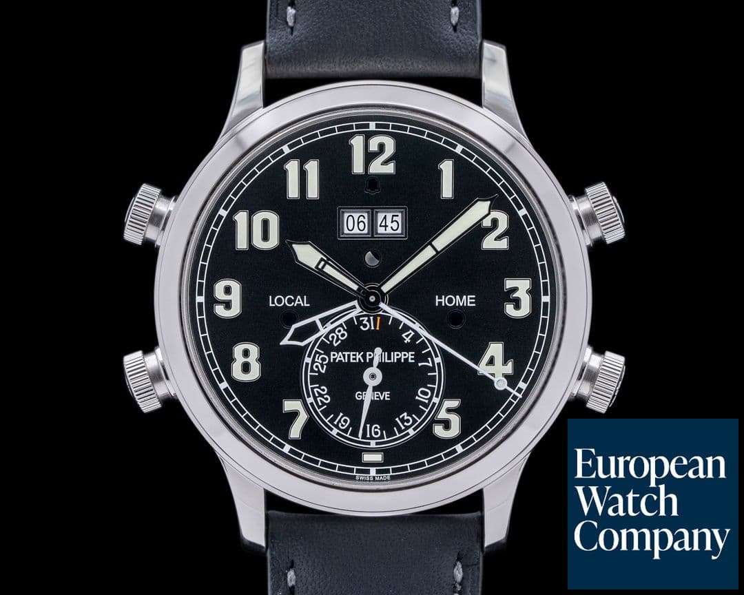 Image of Patek Philippe Calatrava 5520P Pilot Travel Time 24 Hour Alarm