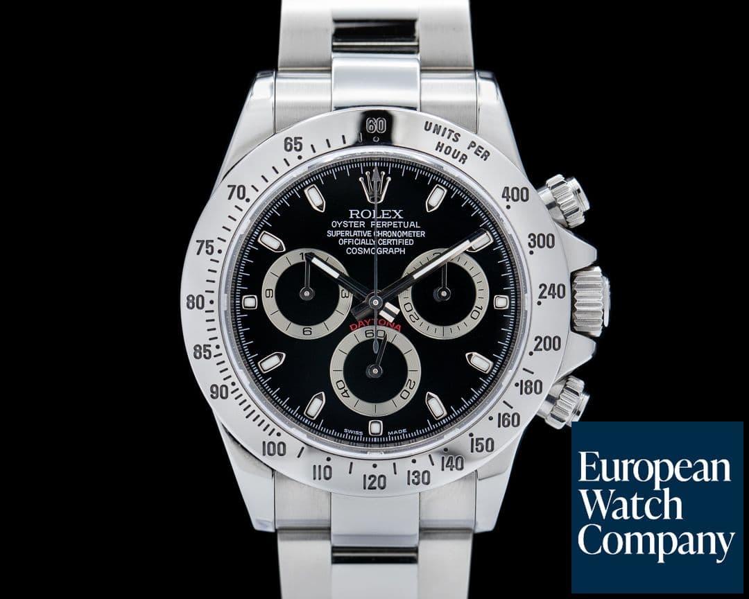 Image of Rolex Daytona 116520 Black Dial SS FULL SET