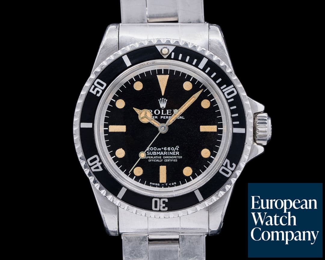 Image of Rolex 5512 Vintage Submariner SS MkII Matte Maxi Dial Black Circa. 1968