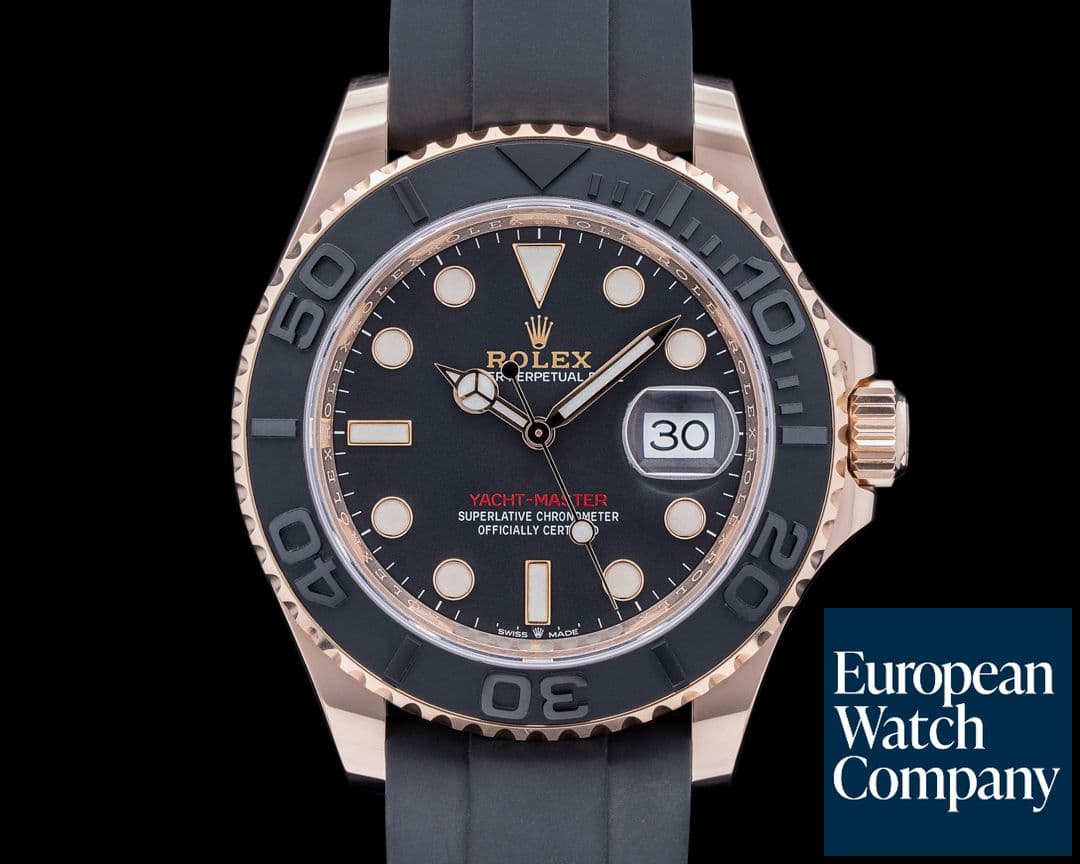Image of Rolex Yacht Master 126655 18K Rose Gold / Rubber 40MM 2021