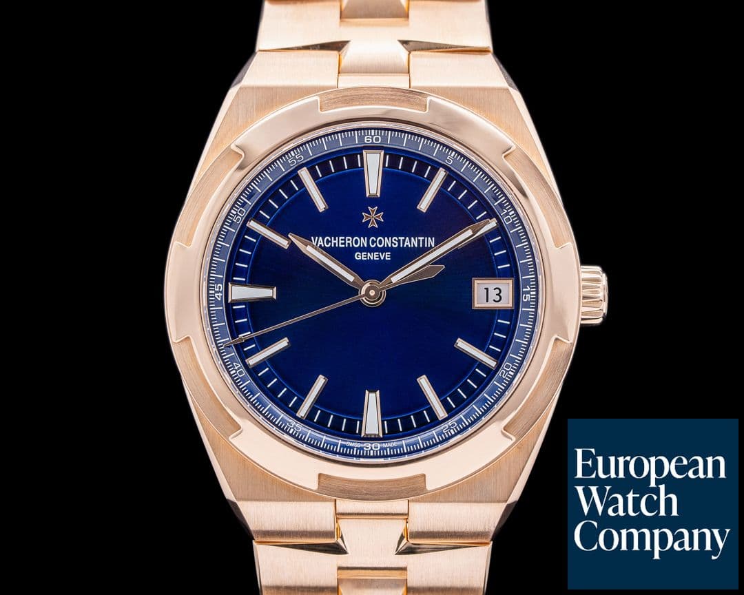 Image of Vacheron Constantin Overseas 4500V/110R Automatic 41mm Blue Dial Rose Gold