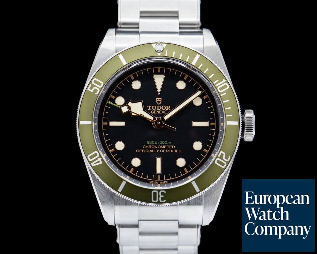 Image of Tudor Tudor Heritage 79230G Black Bay Harrods Green SS