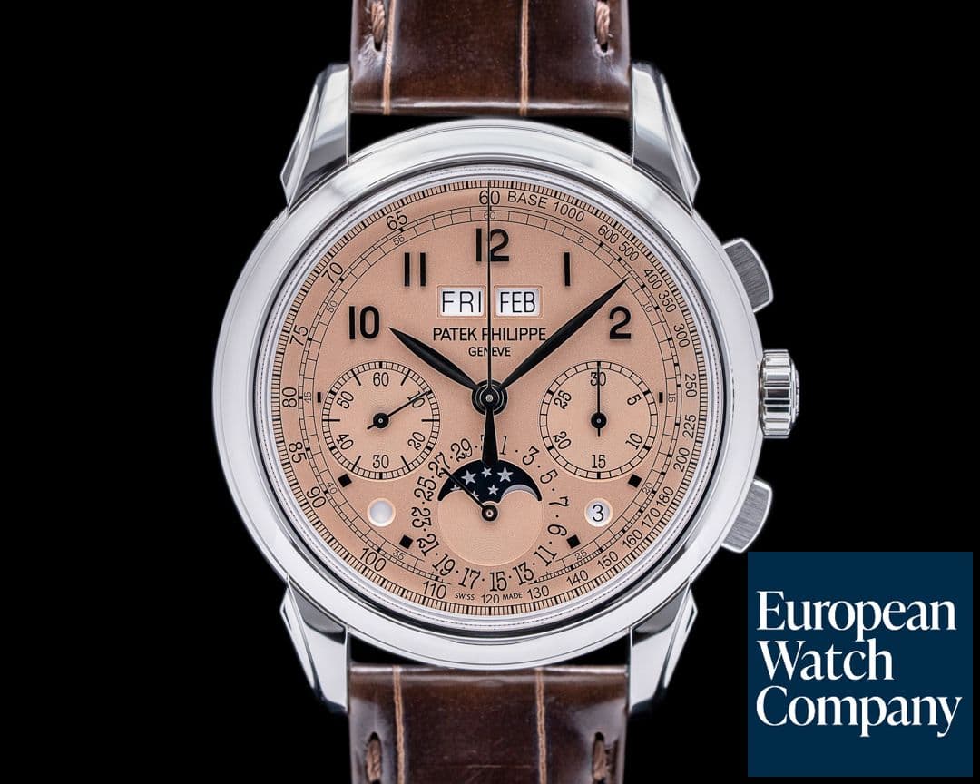 Image of Patek Philippe 5270P Perpetual Calendar Chronograph Platinum Salmon Dial UNWORN