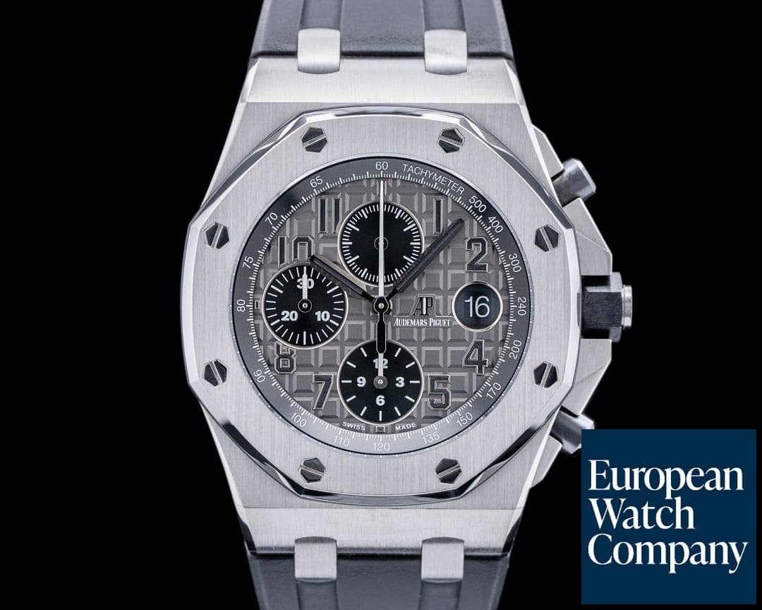 Image of Audemars Piguet Royal Oak Offshore Slate-Grey Dial SS / Grey rubber Strap