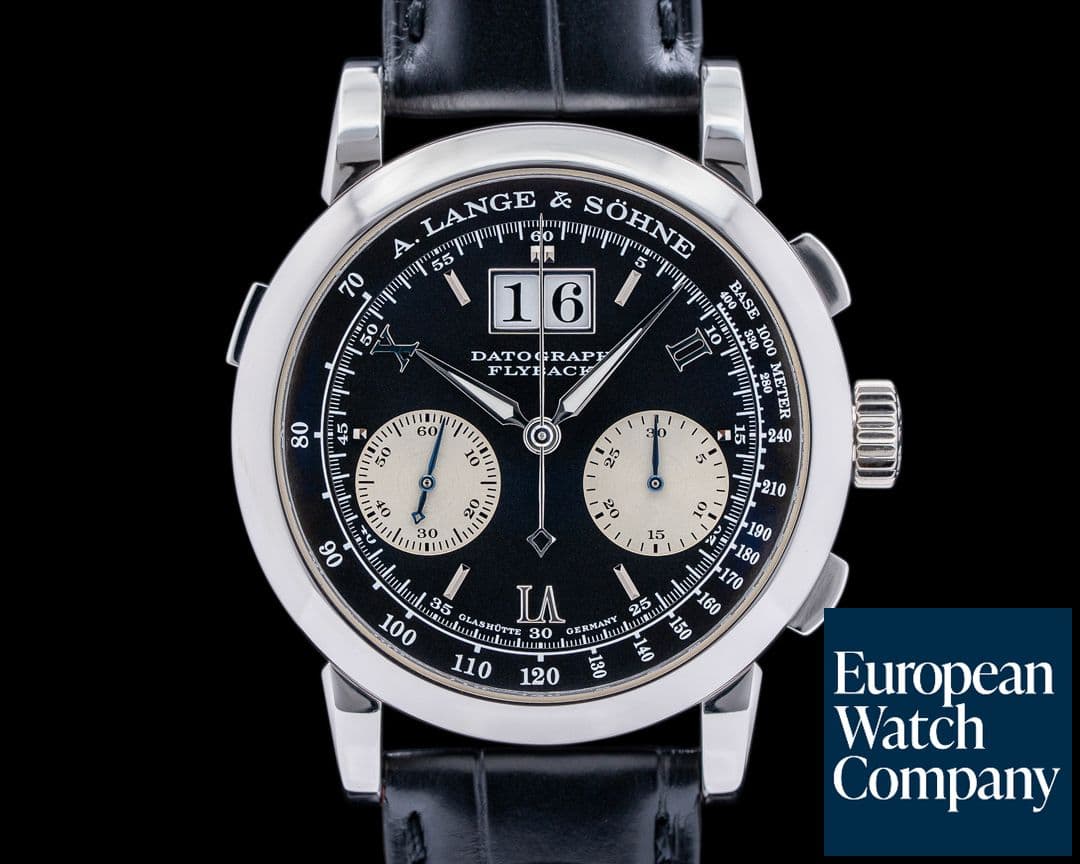 Image of A. Lange and Sohne Datograph 403.035 Flyback Platinum Early "Meter" Dial 2023 Service