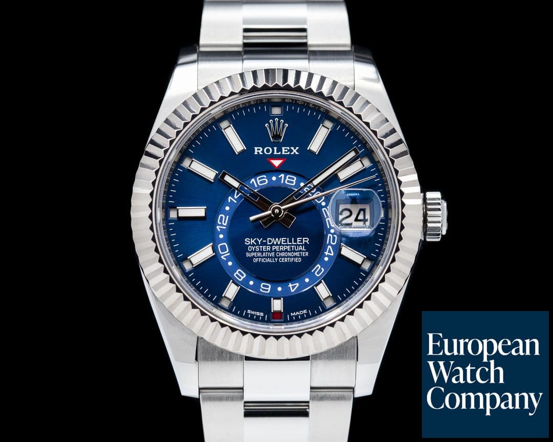 Image of Rolex Sky Dweller 326934 Steel Blue SS Oyster Bracelet 