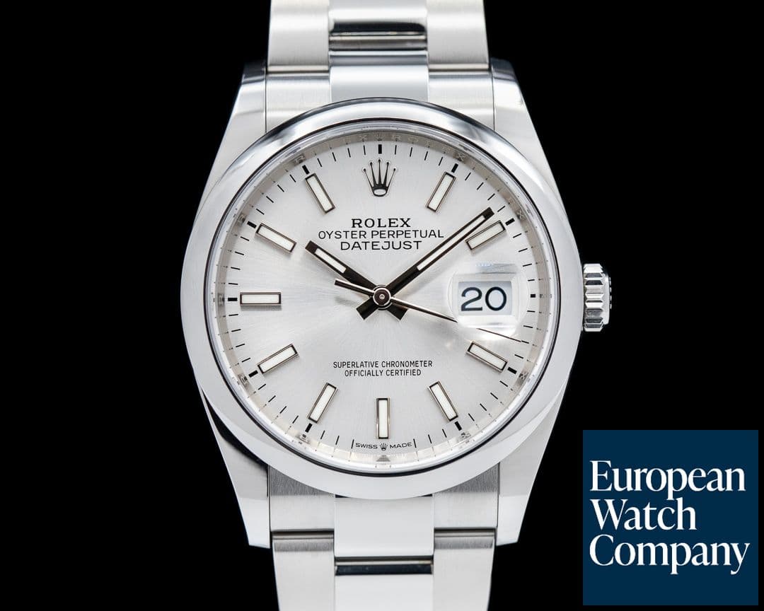 Image of Rolex Datejust Silver Stick Dial / Oyster Bracelet