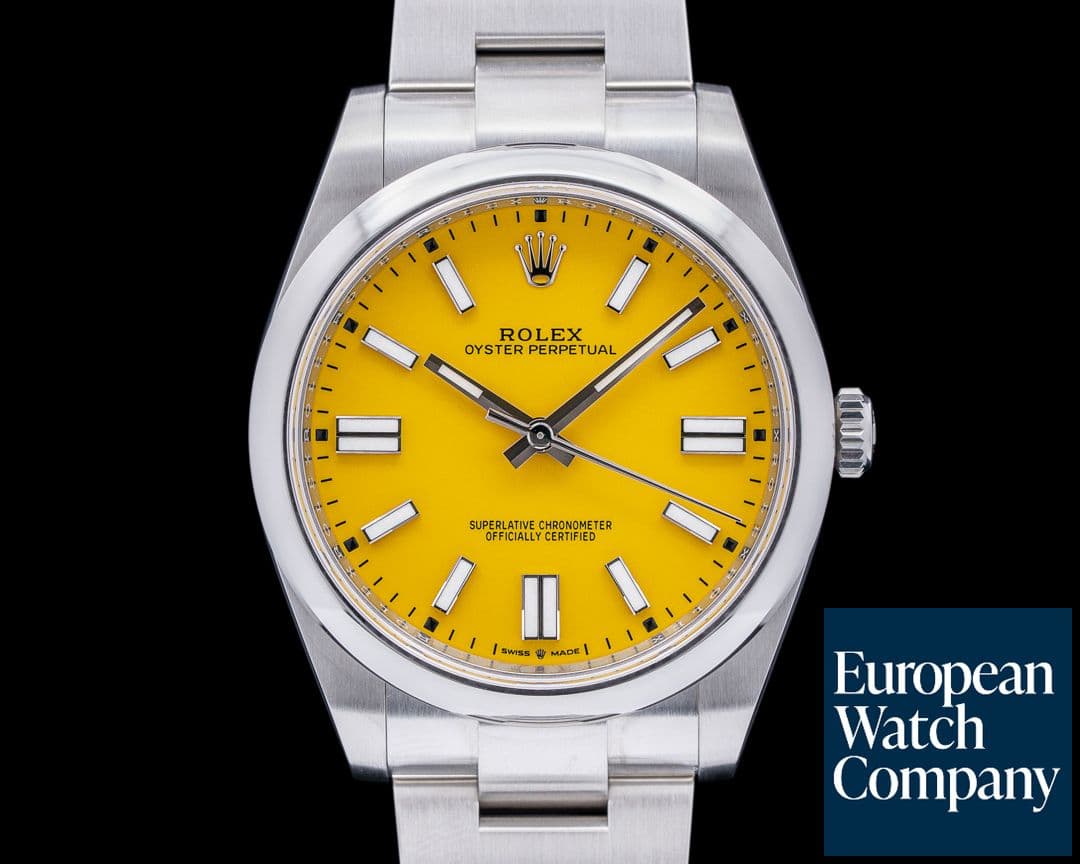 Image of Rolex Oyster Perpetual 124300 41mm SS / Yellow Dial 
