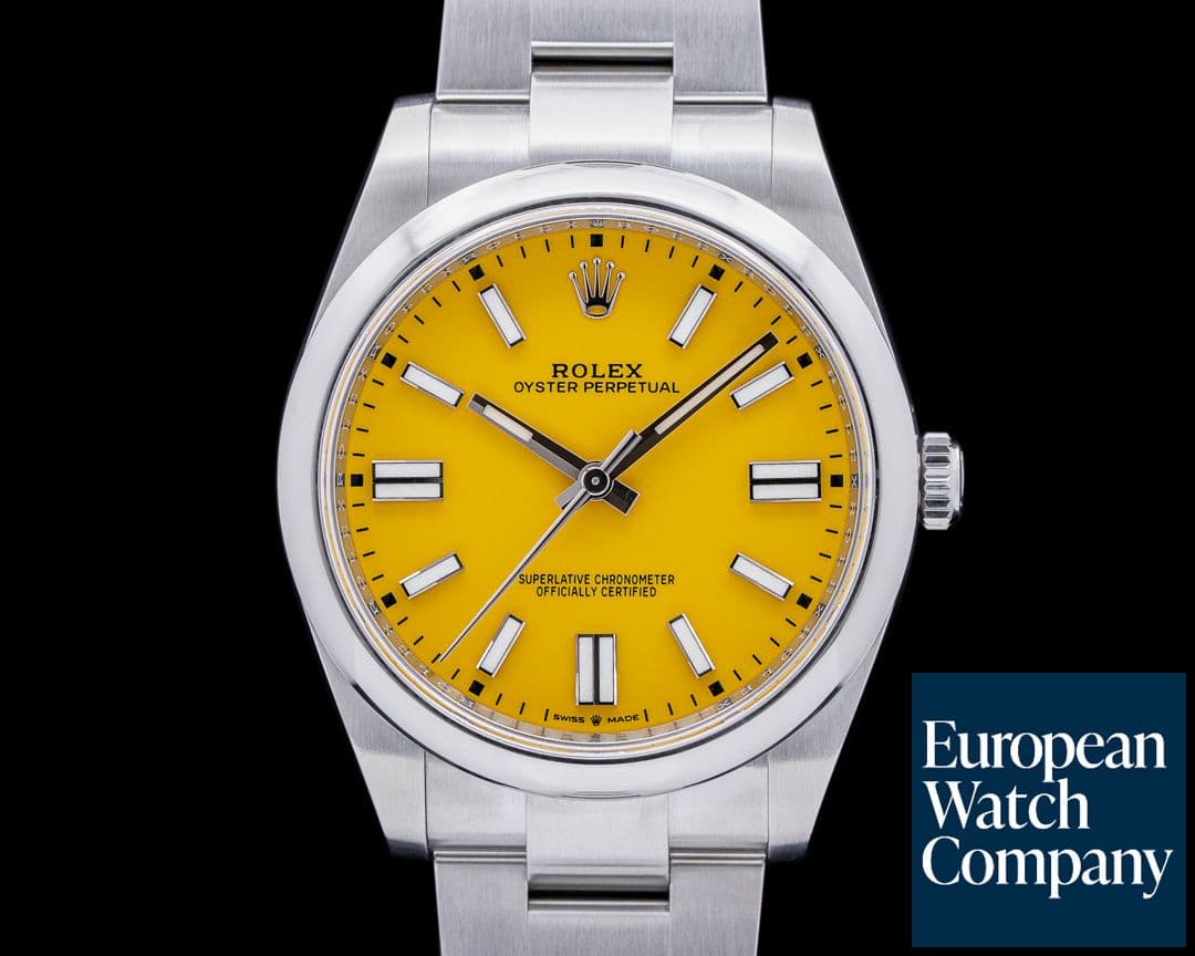 Image of Rolex Oyster Perpetual 124300 41mm SS / Yellow Dial 