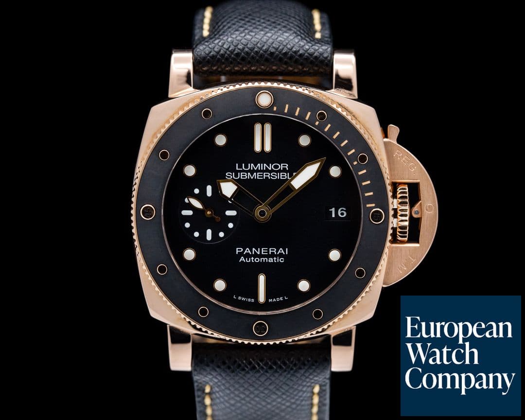 Image of Panerai Luminor Submersible Rose Gold 42MM