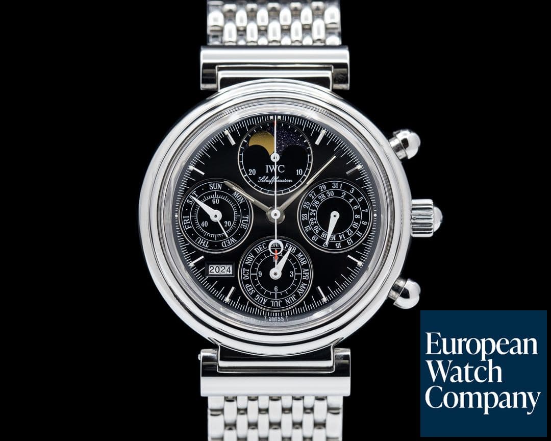Image of IWC Da Vinci Perpetual Chronograph Black SS / SS