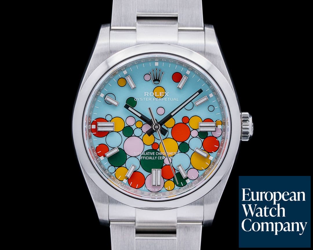 Image of Rolex Oyster Perpetual 126000 36MM Turquoise Blue Celebration 2023