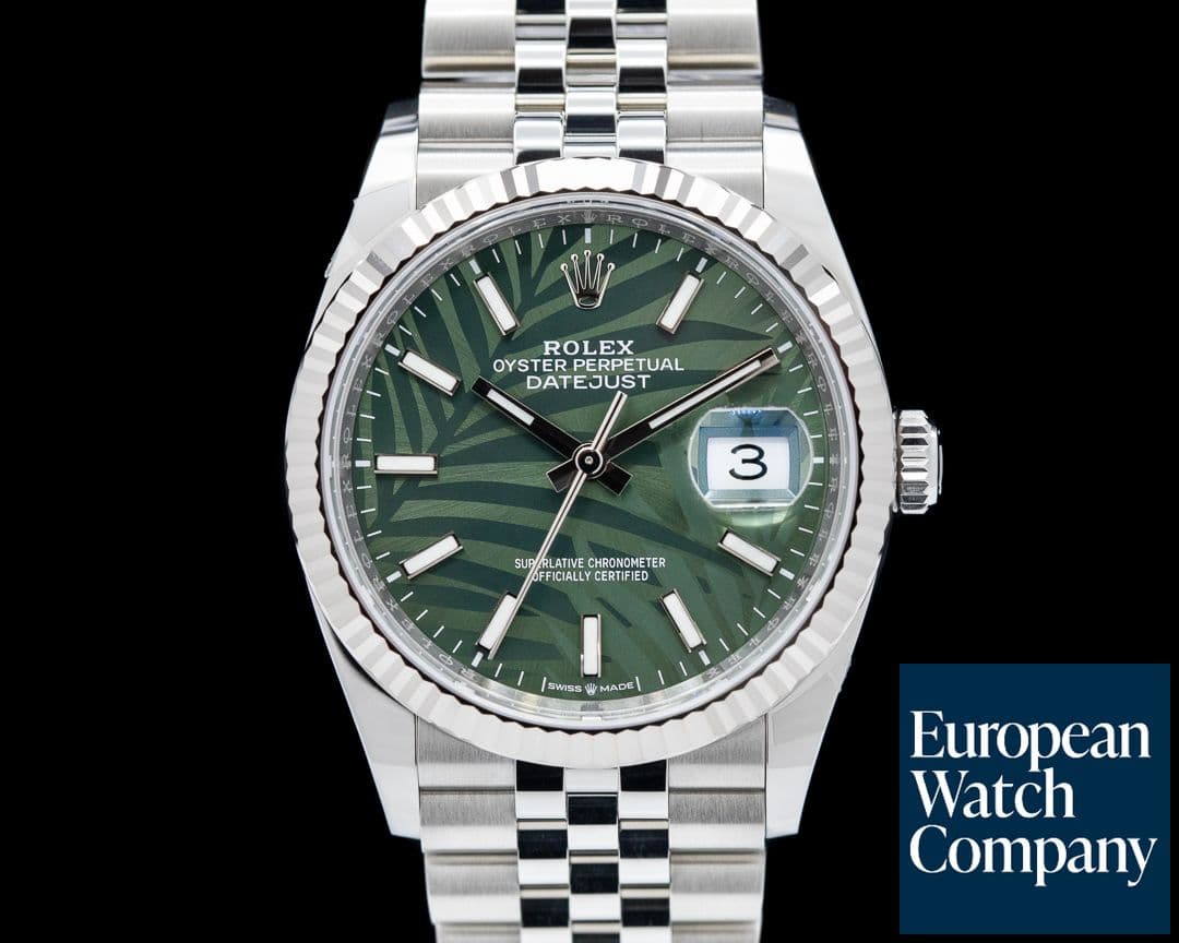 Image of Rolex Datejust 126200 Mint Green Stick Dial / Jubilee Bracelet 2023