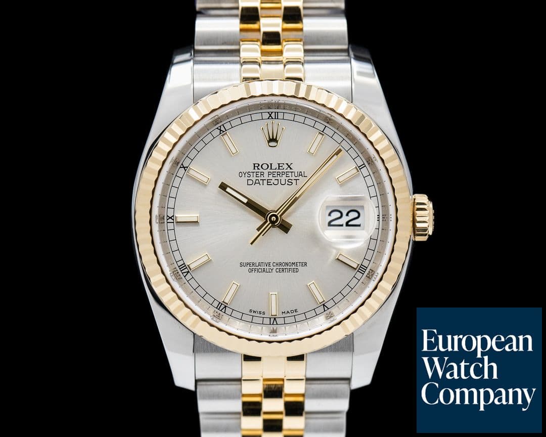Image of Rolex Datejust Silver Dial 18K / SS