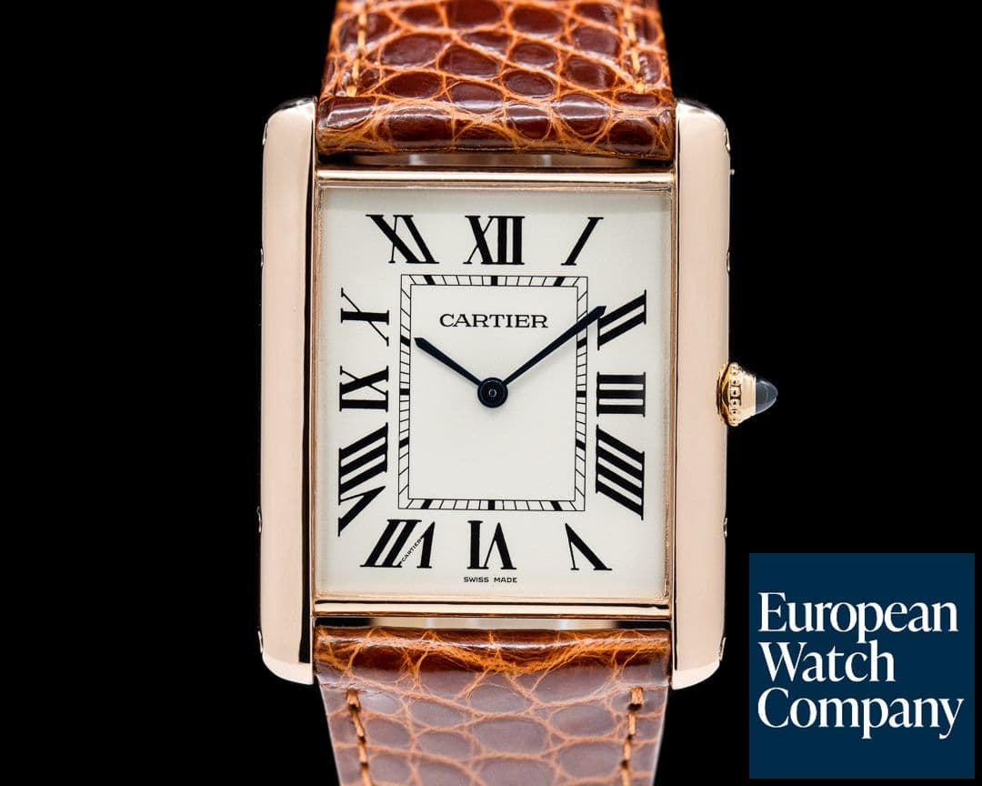 Image of Cartier Tank Louis Cartier XL Manual Wind 18K Rose Gold
