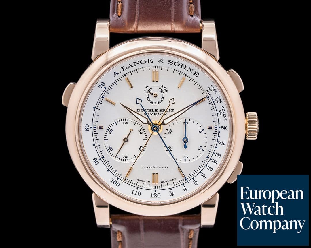 Image of A. Lange and Sohne Double Split Silver Dial Rose Gold 18K 2020