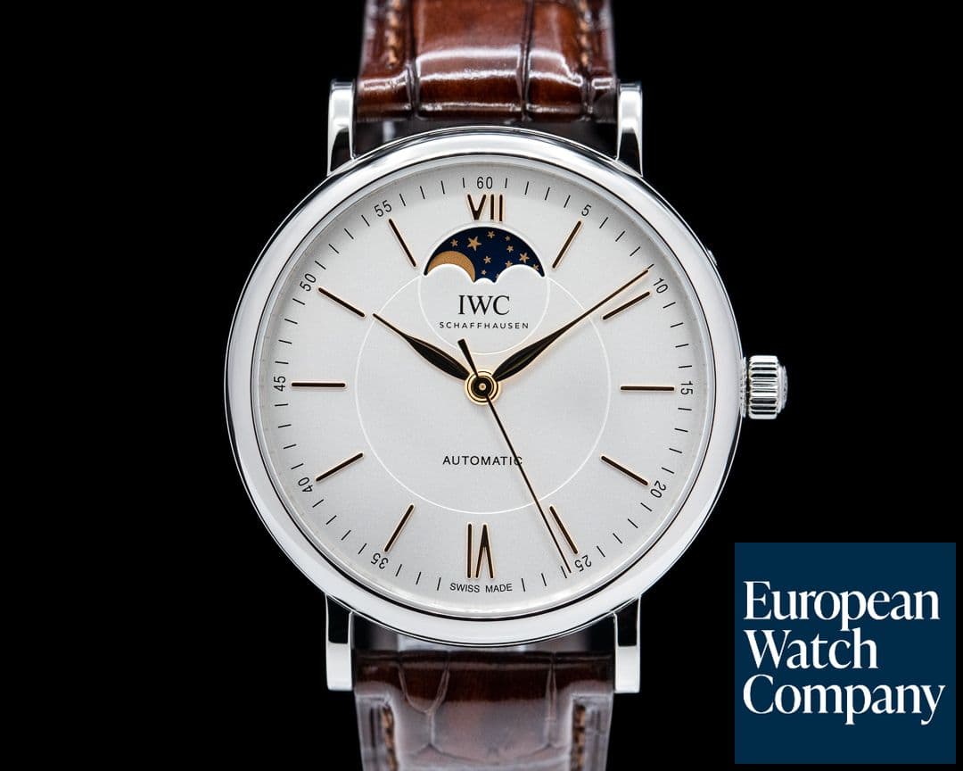 Image of IWC Portofino Automatic Moon Phase SS Silver Dial 2021