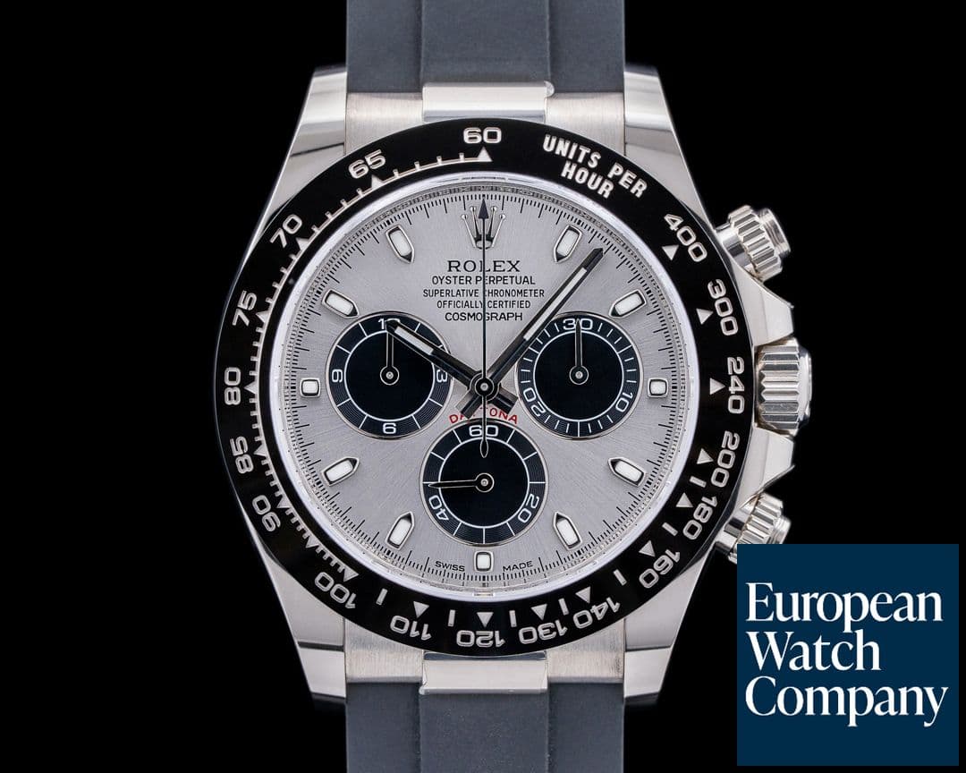 Image of Rolex Daytona 116519 18K White Gold Ceramic Oysterflex Silver Dial 2022