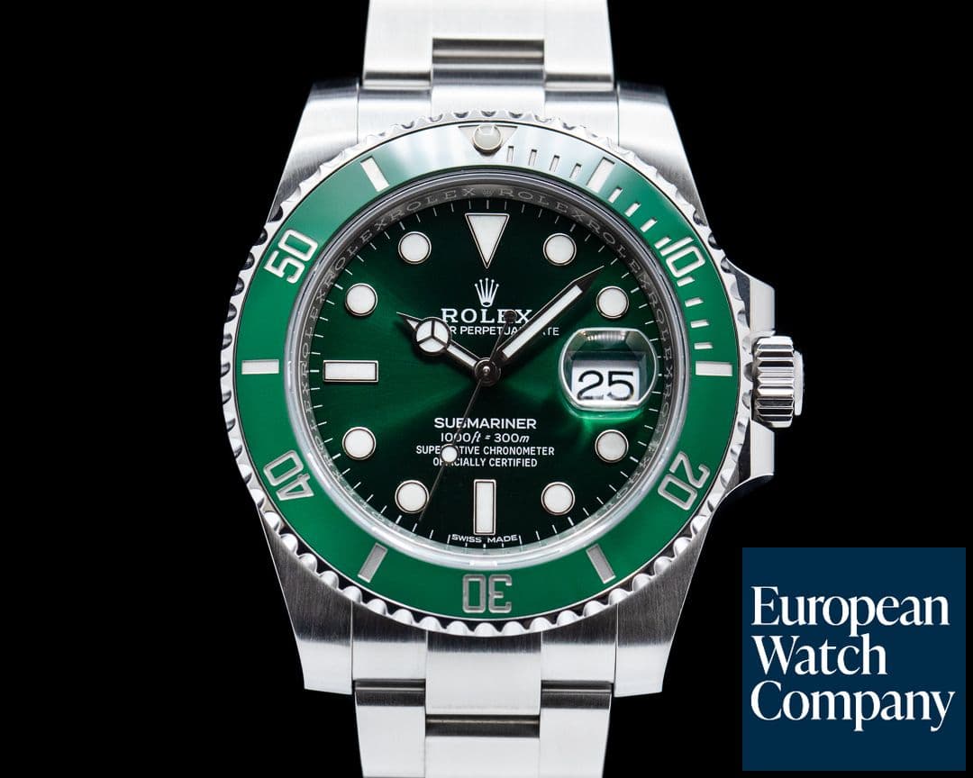 Image of Rolex Submariner "Hulk" Green Ceramic Bezel Green Dial SS