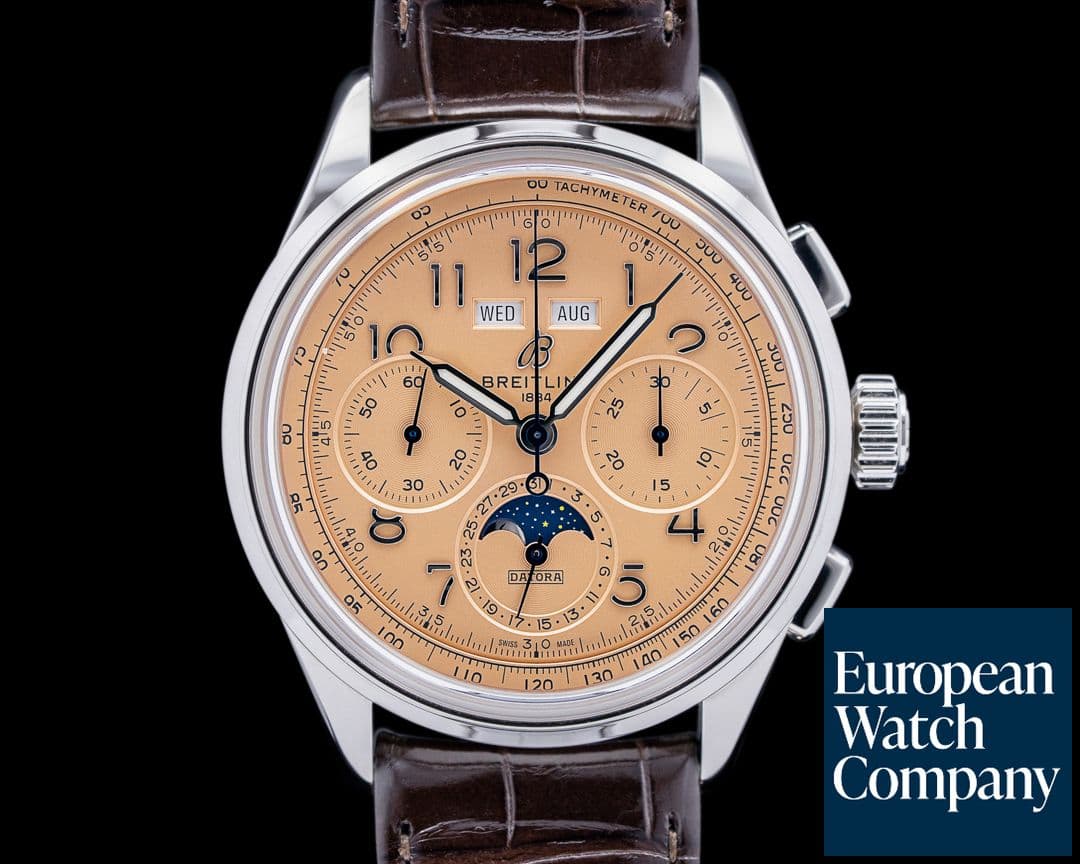 Image of Breitling Premier B25 Datora Salmon Dial 