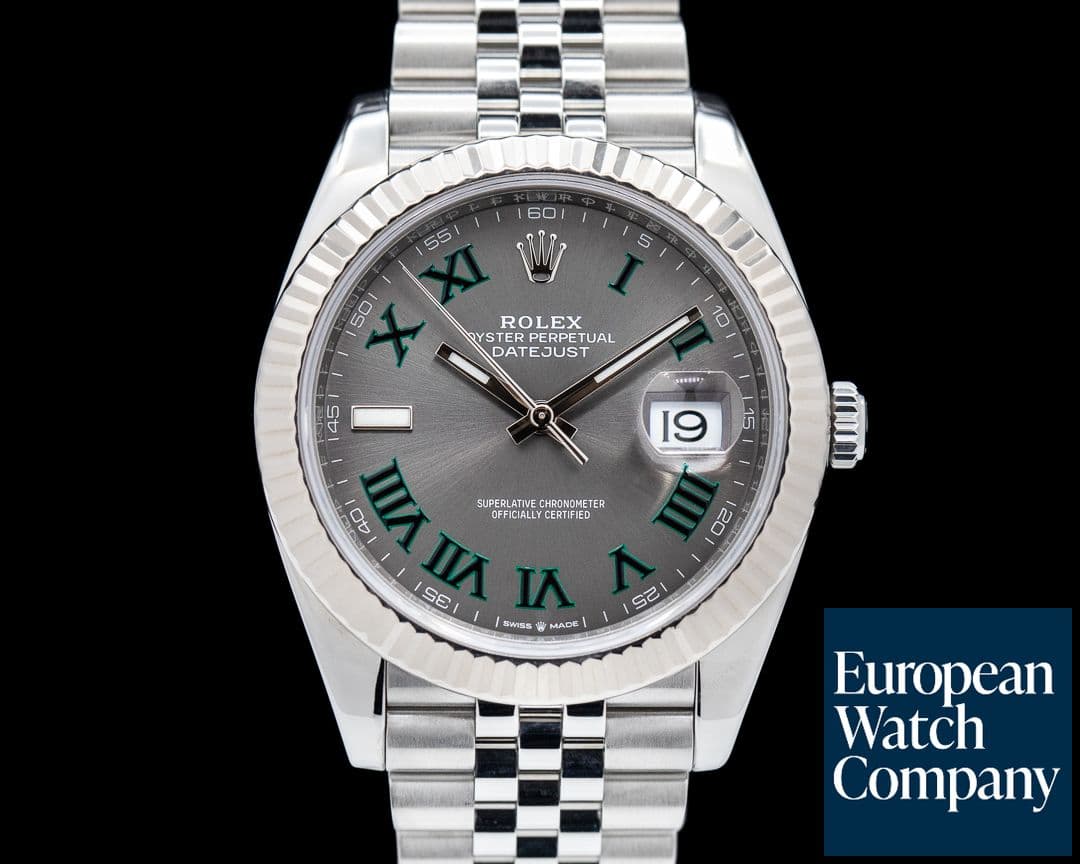 Image of Rolex Datejust 41 Rhodium Wimbledon Dial Jubliee 2020