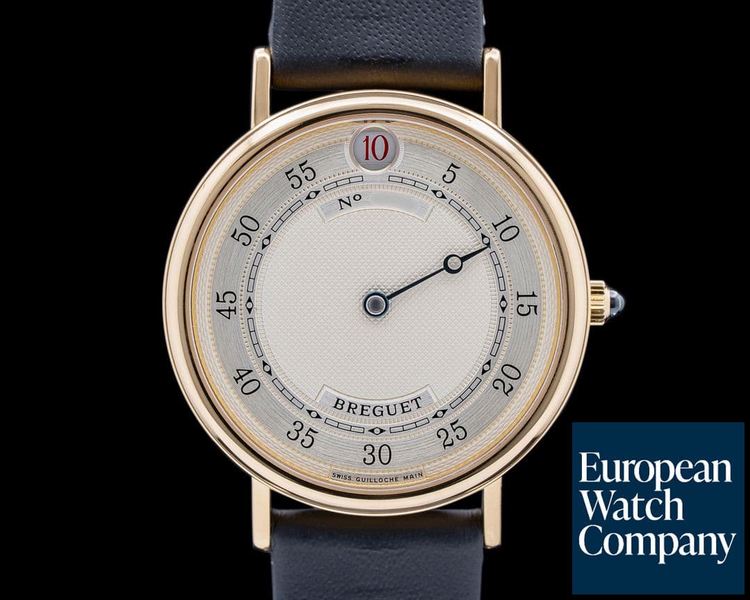 Image of Breguet Jump Hour "Heures Sautantes" 18k Yellow Gold Guilloche RARE