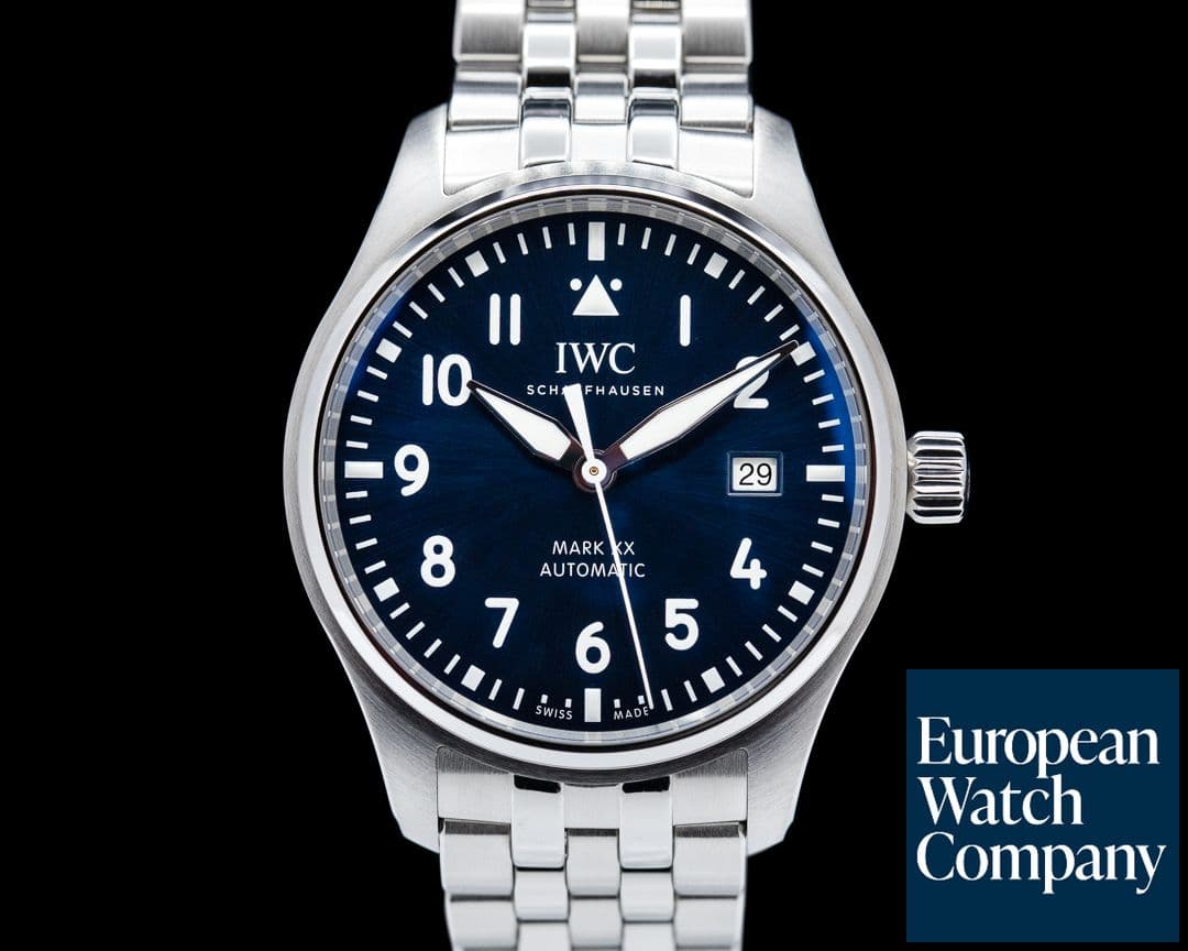 Image of IWC Mark XX SS Bracelet Blue Dial