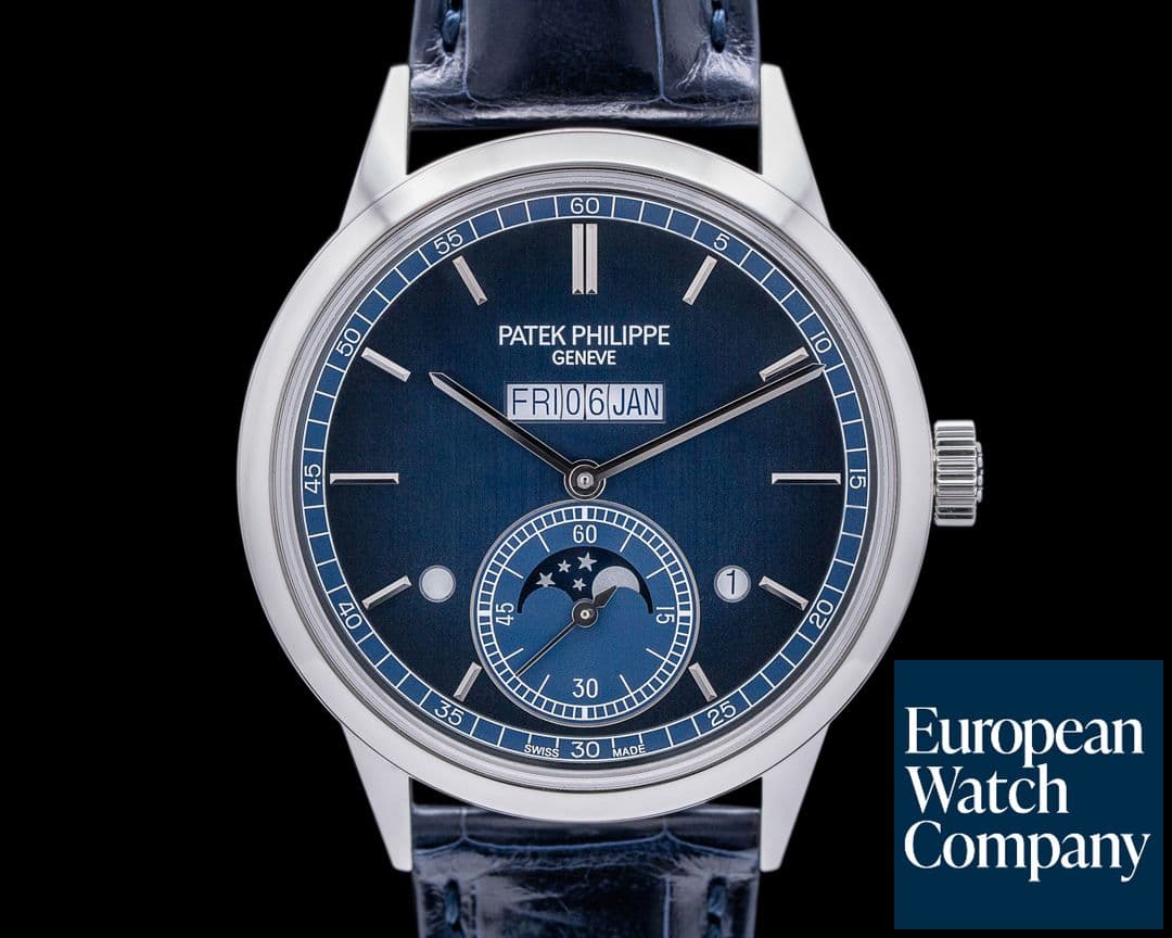 Image of Patek Philippe 5236P In Line Perpetual Calendar Platinum Blue Dial UNWORN