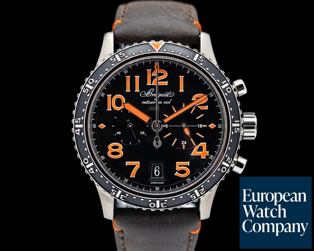 Image of Breguet Type XXI Flyback Titanium Black Dial 