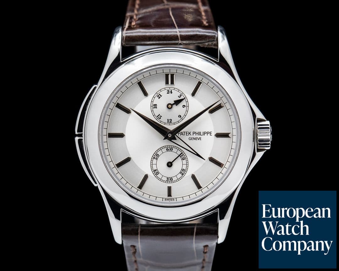 Image of Patek Philippe Travel Time Manual Silver Dial Platinum 