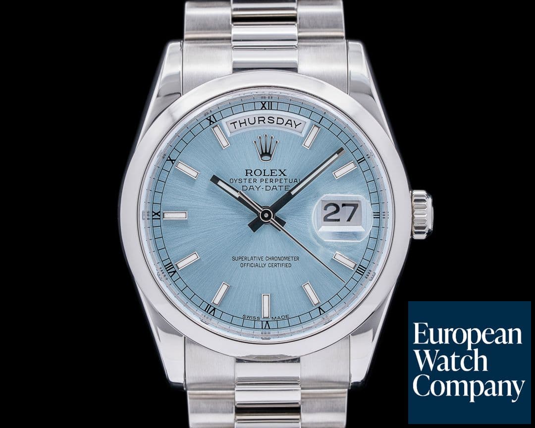 Image of Rolex President Platinum Glacier Stick Markers