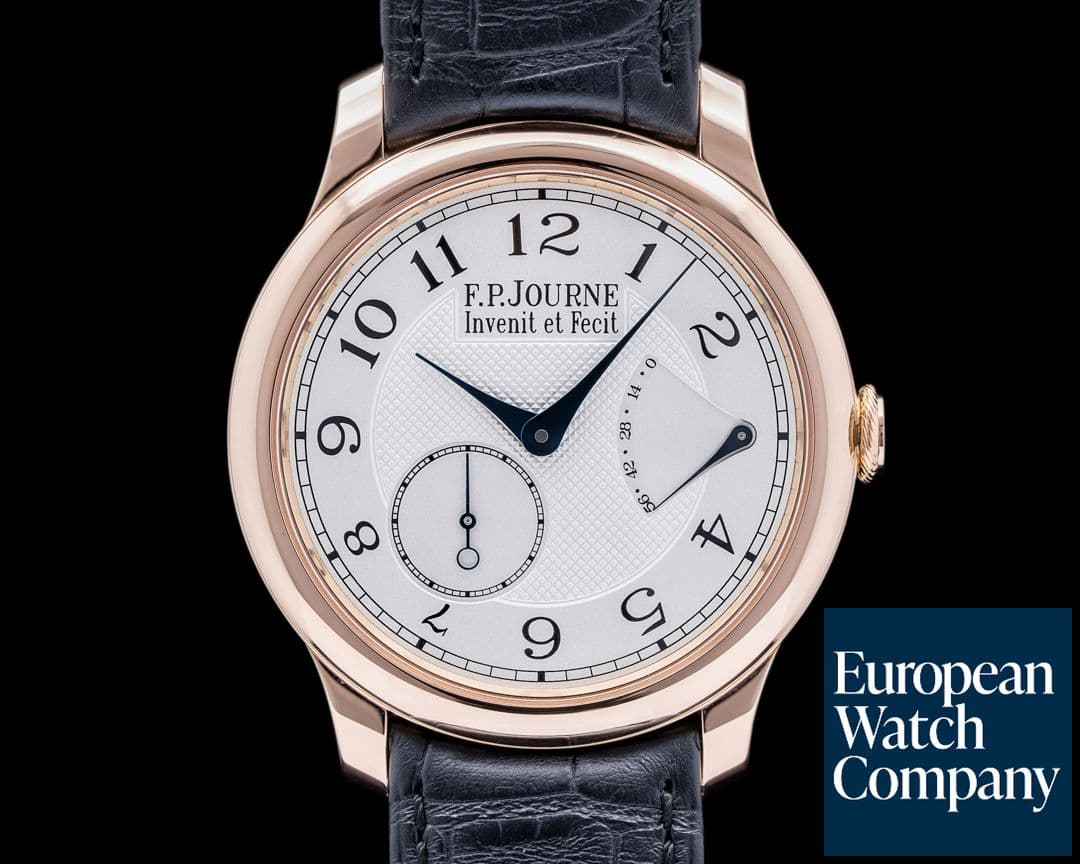 Image of F. P. Journe Chronometre Souverain Red Gold / Silver Dial 40MM 