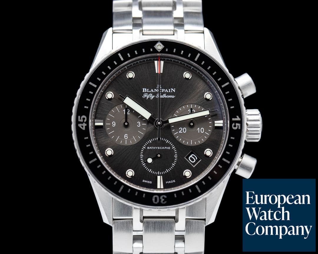 Image of Blancpain Fifty Fathoms Bathyscaphe Flyback Chronograph SS 