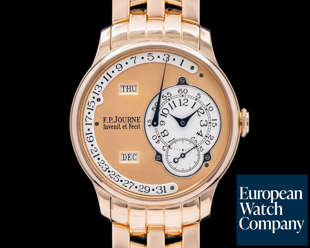 Image of F. P. Journe Octa Calendrier 18K Rose Gold Brass Movement 38MM + BRACELET