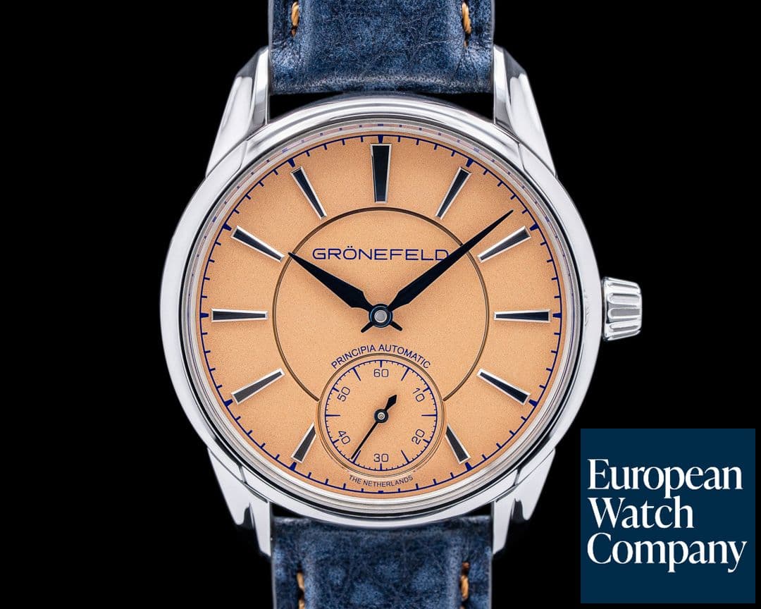 Image of Gronefeld 1941 Principia Automatic Steel Salmon Dial 2022