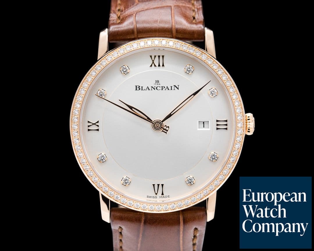 Image of Blancpain Villeret Ultraplate SS Automatic 40MM Diamonds