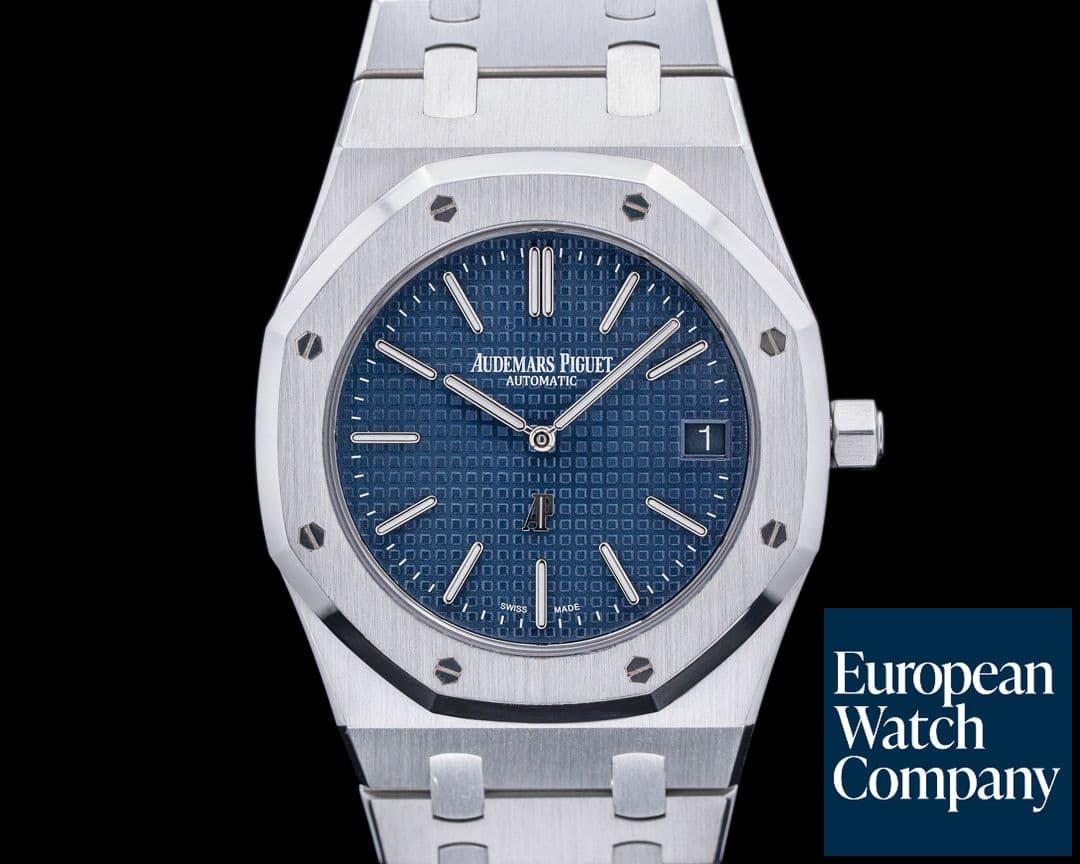 Image of Audemars Piguet Royal Oak Extra Thin Blue Dial SS 15202ST 
