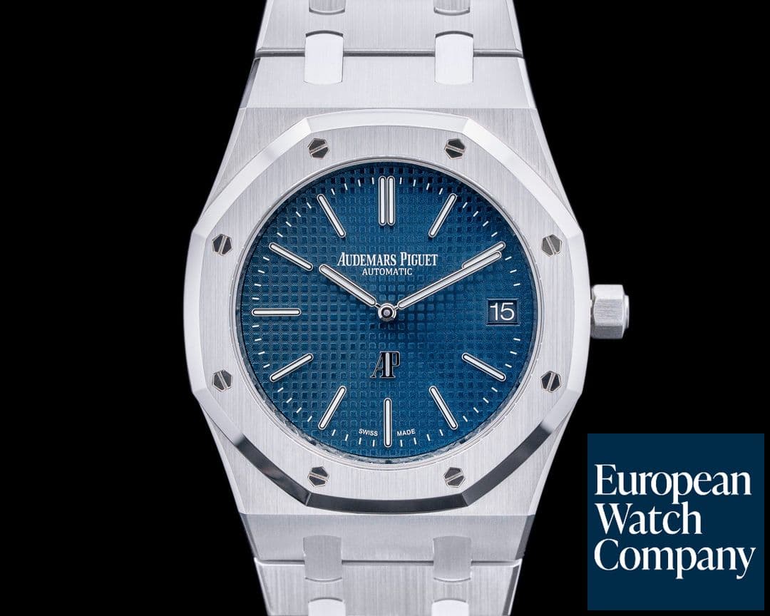 Image of Audemars Piguet Royal Oak Extra Thin Blue Dial SS 15202ST 