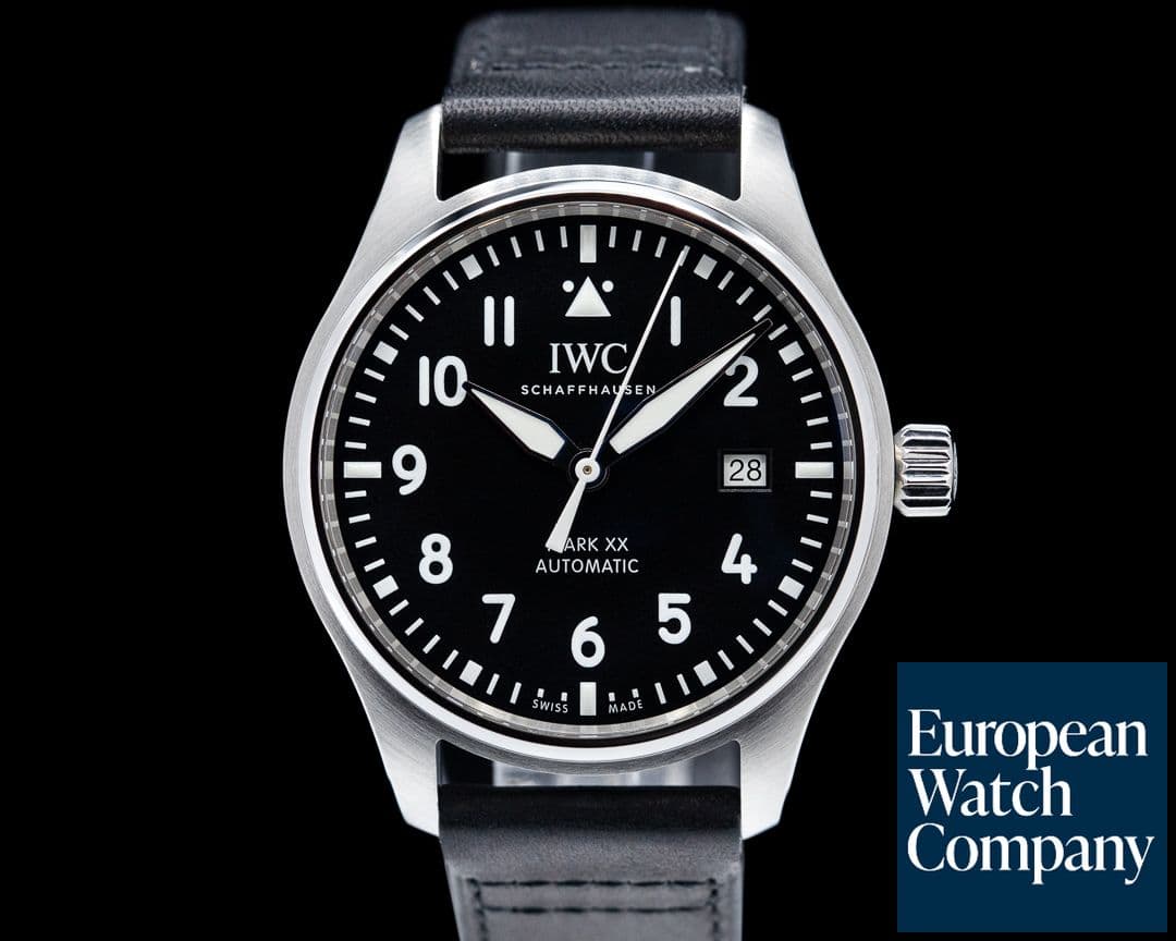 Image of IWC Mark XX Leather Strap Black Dial