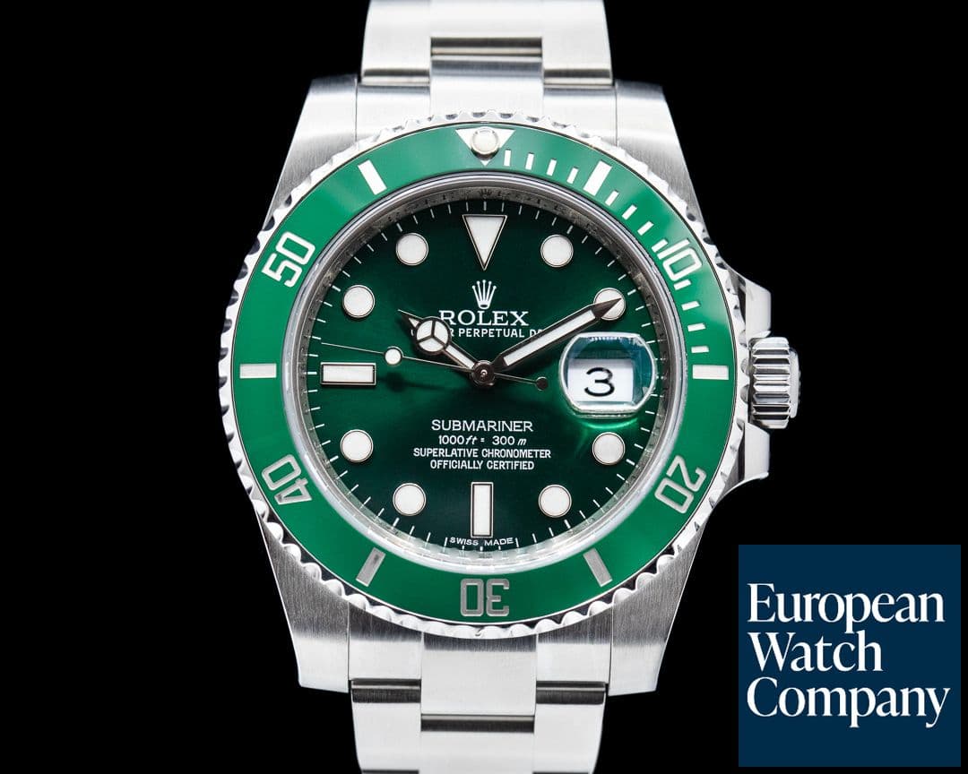Image of Rolex Submariner "Hulk" Green Ceramic Bezel Green Dial SS