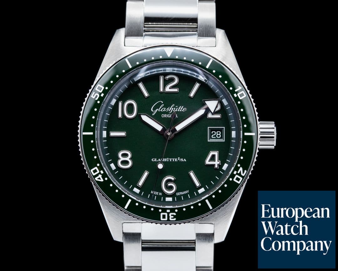Image of Glashutte Original SeaQ Green Dial/Green Bezel SS 