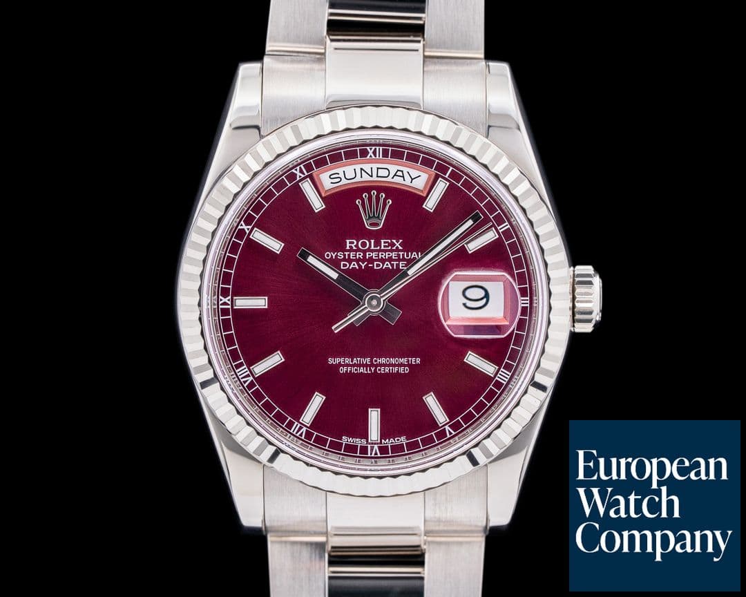 Image of Rolex Day Date President Cherry Dial 18K WG