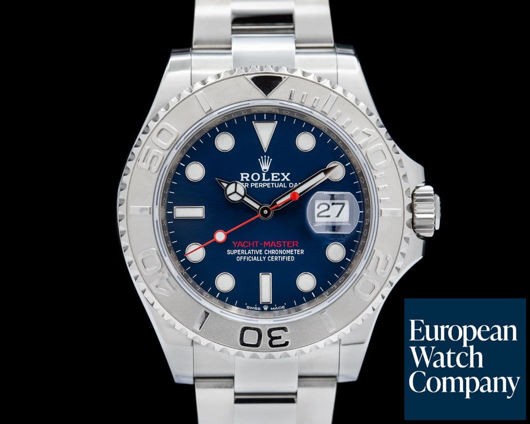 Image of Rolex Yacht Master SS Blue Dial / Platinum Bezel