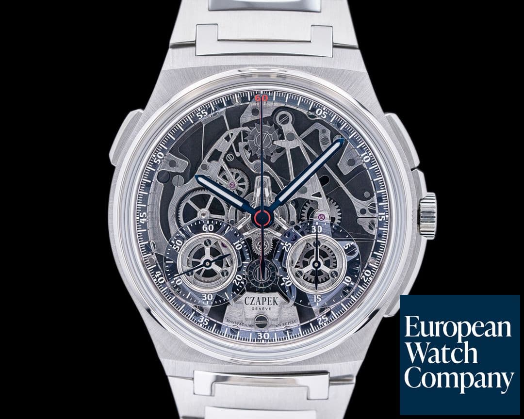 Image of Czapek & Cie Antarctique Chronograph Rattrapante Ice Blue LE