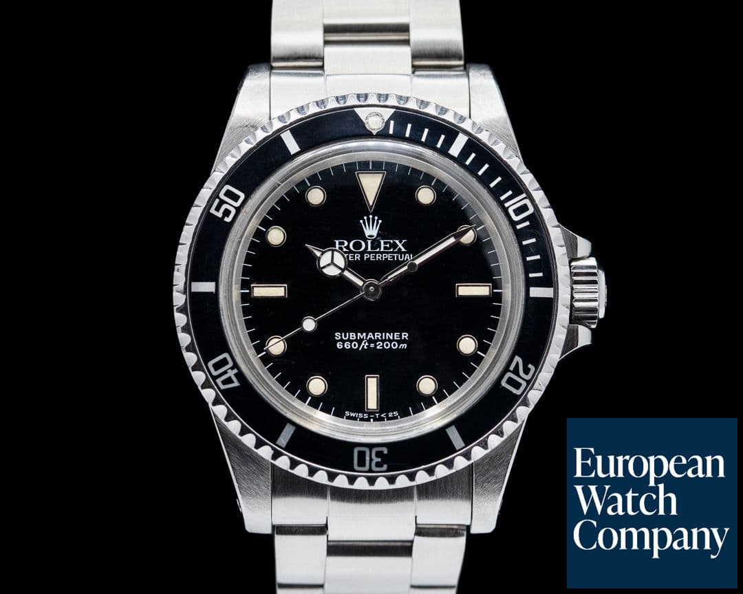 Image of Rolex Gloss Dial 5513 Submariner c. 1987 COMPLETE SET