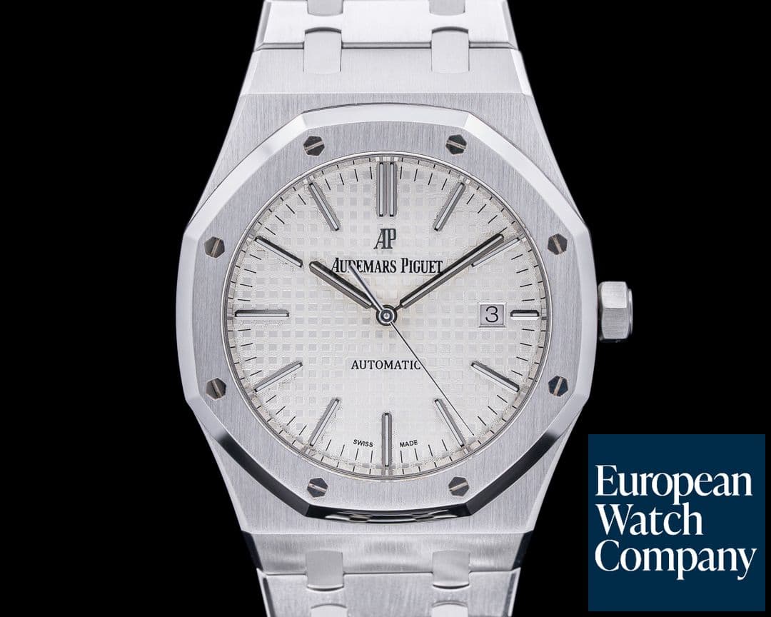 Image of Audemars Piguet Royal Oak 15400 Silver Dial SS FULL SET