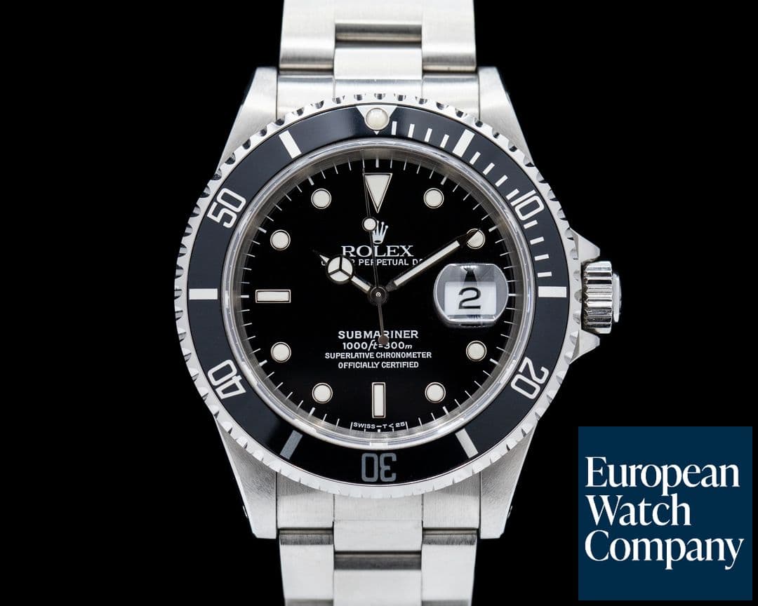 Image of Rolex Submariner SS "Flat 4" Black Dial Circa 1991