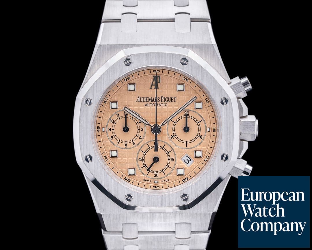 Image of Audemars Piguet Royal Oak 25960BC Chronograph 18K White Gold / Salmon Dial RARE
