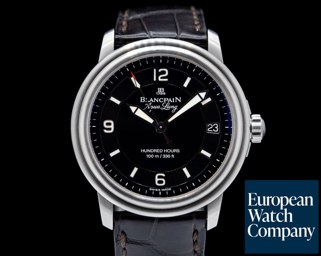 Image of Blancpain Leman Aqualung Ultra Slim Automatic SS / Strap