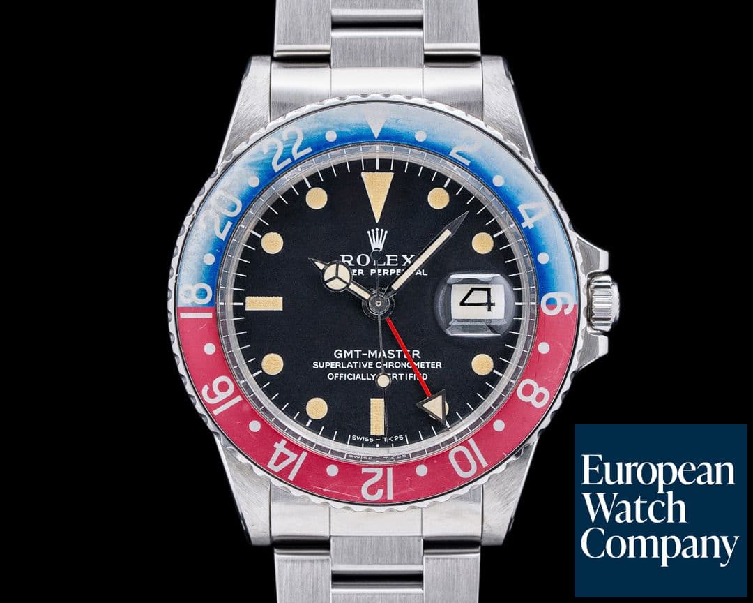 Image of Rolex Vintage Pepsi GMT Master "Long E" Dial c. 1972 